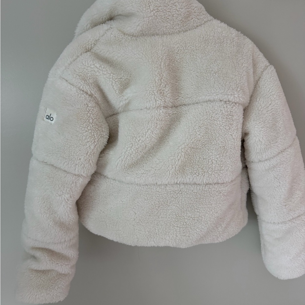 ALO Yoga Cream Teddy Jacket - Picture 6 of 7